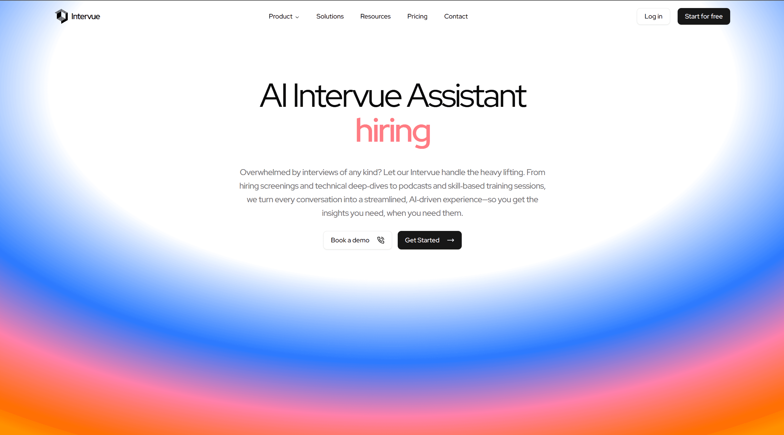 AI interview assistant product screen - 1