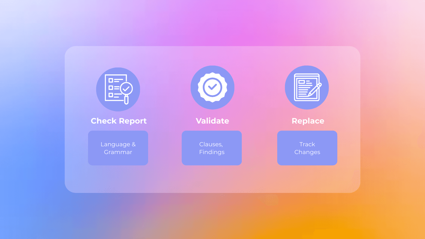 Accreditation review agent interface