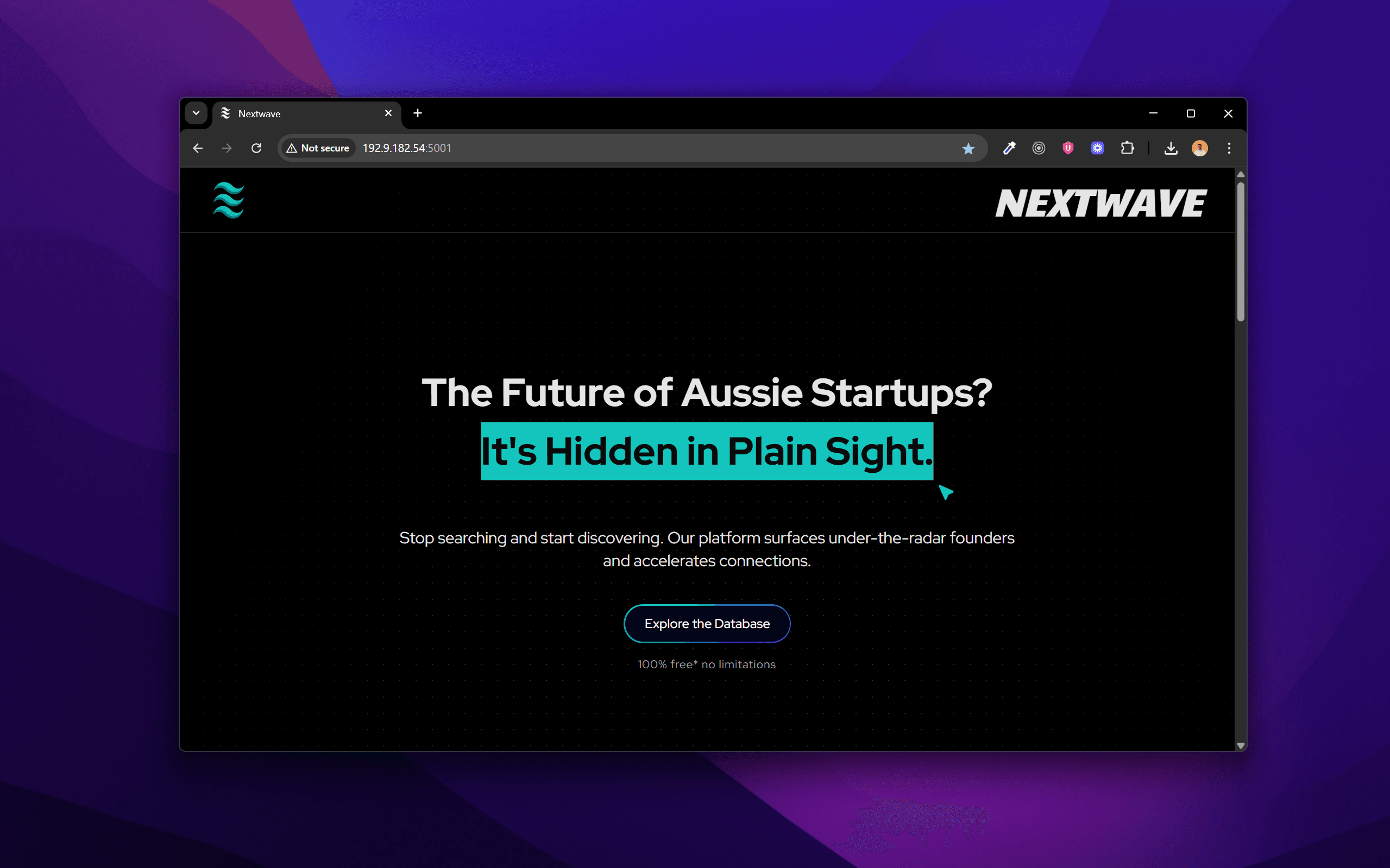 Nextwave platform interface